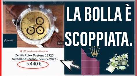 rolex prezzi in discesa|Declino vertiginoso: il mercato Rolex pre.